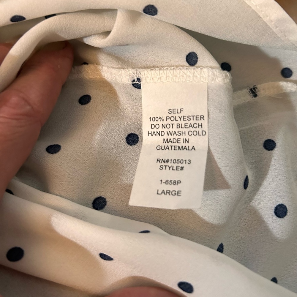 ANDREE BY UNIT Black and White Polka Dot Camisole - Picture 3 of 4
